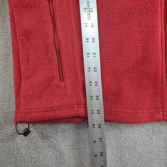 Columbia Sportswear Jacket Mens Large Red Field Gear Fleece Outdoor Full Zip - Picture 4 of 8